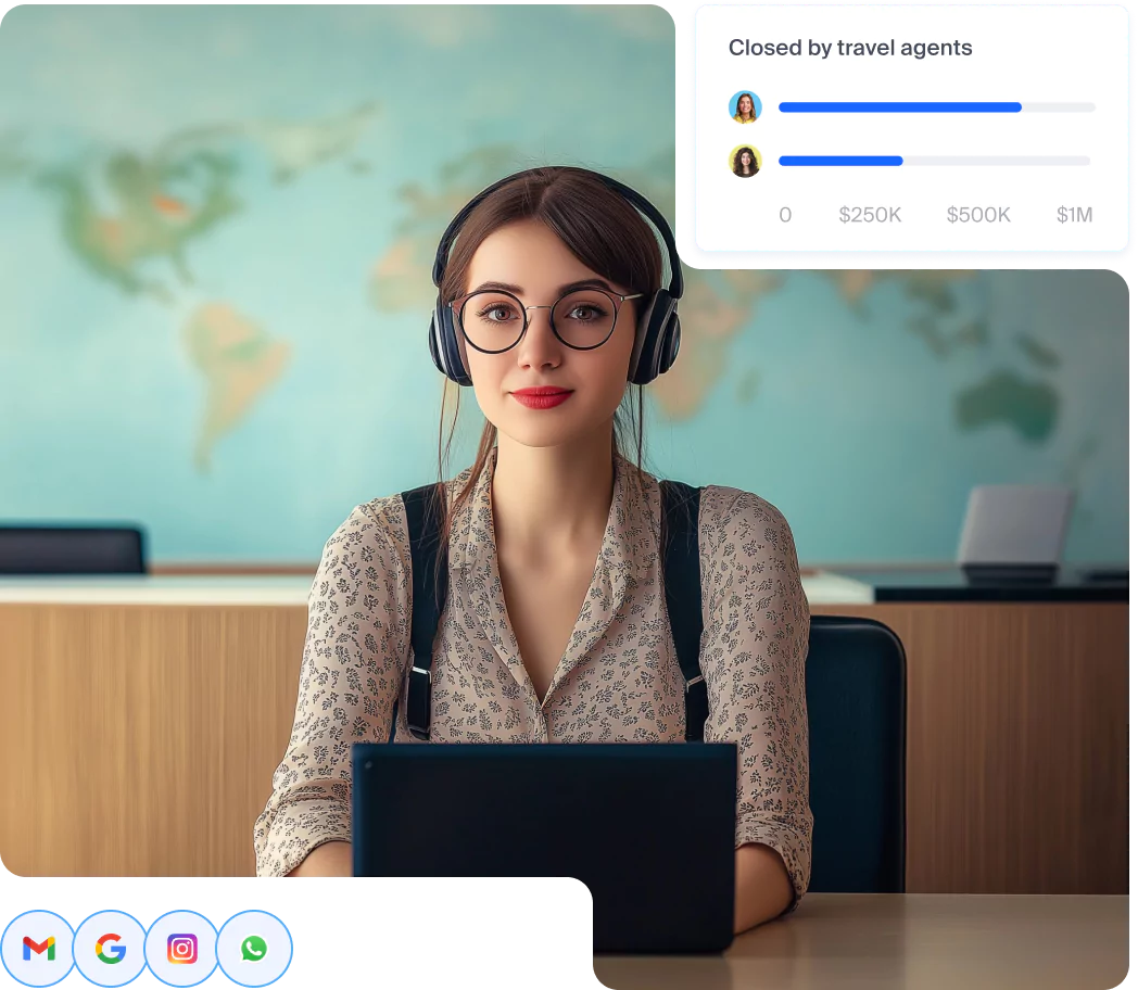 Travel agent CRM - NetHunt CRM